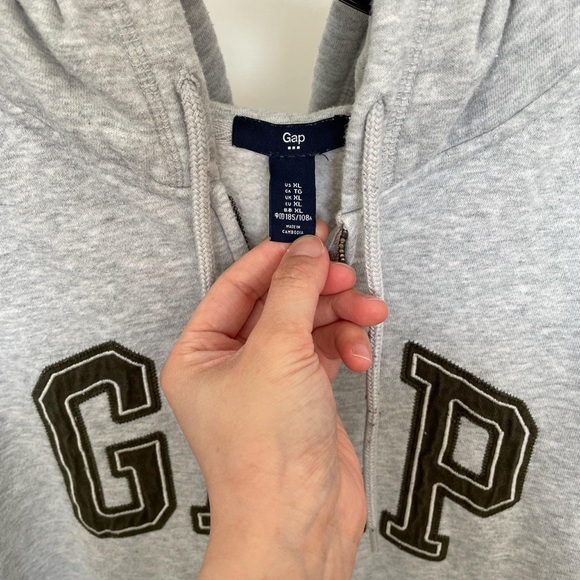 Gap Spellout Zip Up Hoodie - Picture 2 of 4
